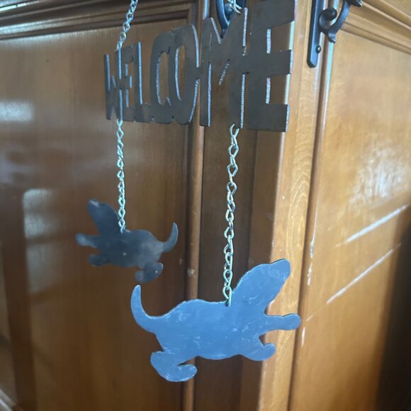 Wrought Iron Vintage Welcome Sign Wind Chime - Picture 5 of 6